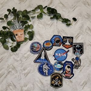 Space themed iron on patches